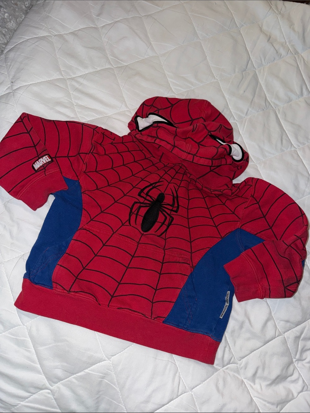 4T VTG Marvel universal Studios 
 Spider-Man Red & Blue Pullover Hoodie